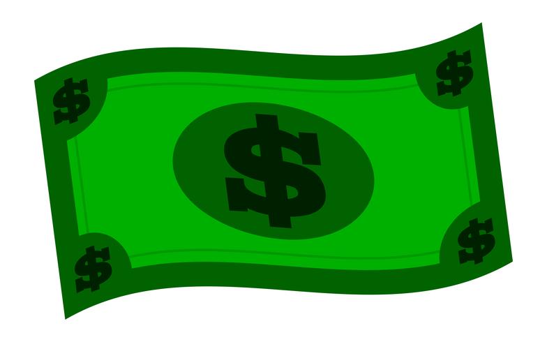 Dollar bill vector illustration