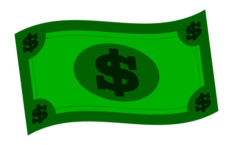 Dollar bill vector illustration