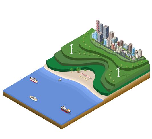 Landscape plan vector