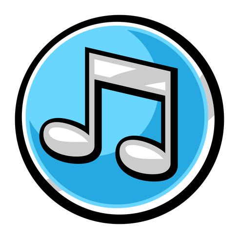Music notes vector icon