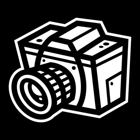 Icono de vector de cámara de fotografía