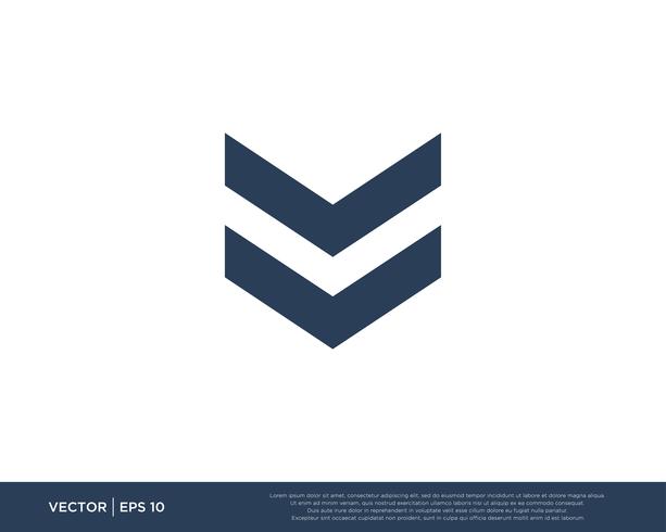Arrow Icon Vector Template Symbol