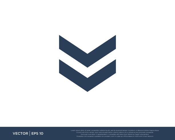 Arrow Icon Vector Template Symbol