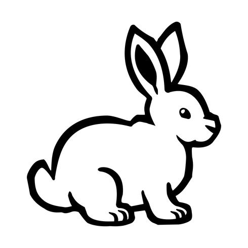 Cartoon bunny rabbit graphic vector