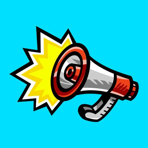 Megaphone Loudspeaker Bullhorn Announcement Alert vector