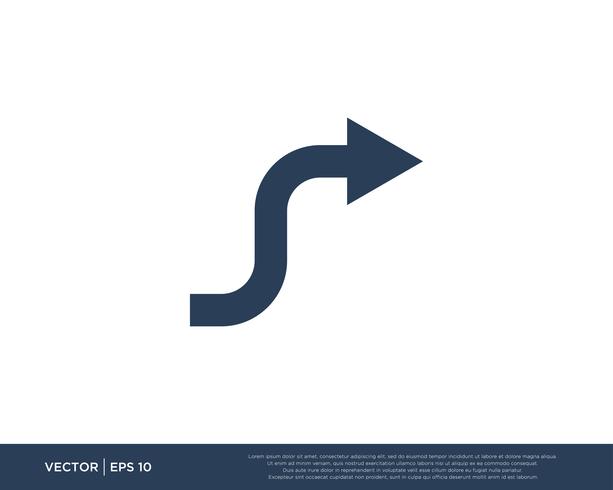 Arrow Icon Vector Template Symbol