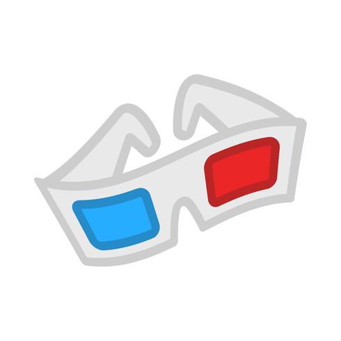 3D Movie Glasses vector