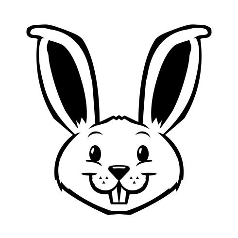 Cartoon bunny rabbit graphic vector