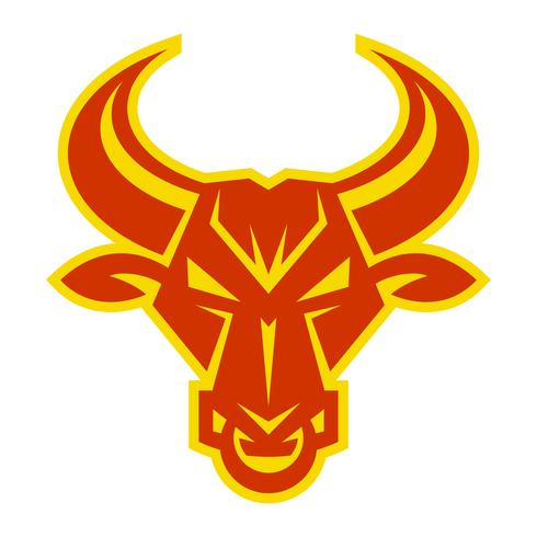 Angry Bull Head illustration vector