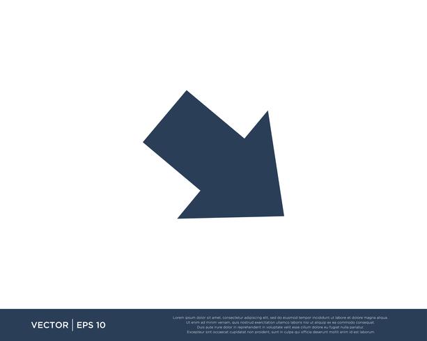 Arrow Icon Vector Template Symbol