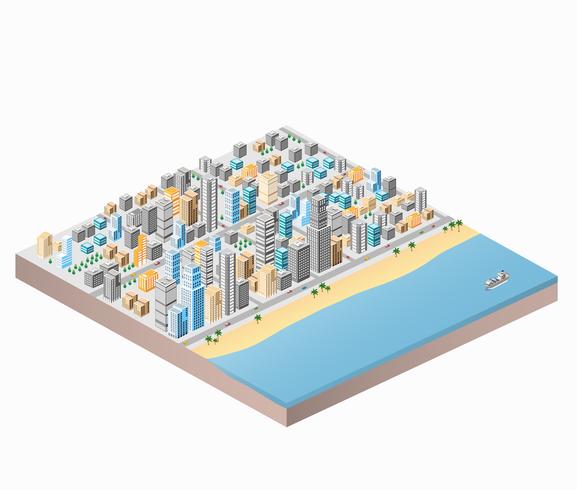 City beach vector