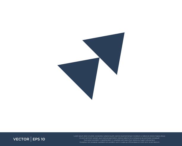 Arrow Icon Vector Template Symbol