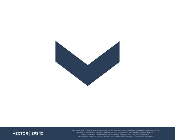 Arrow Icon Vector Template Symbol