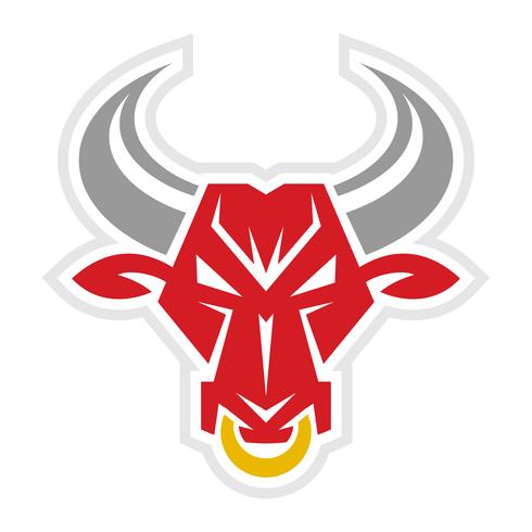 Angry Bull Head illustration vector