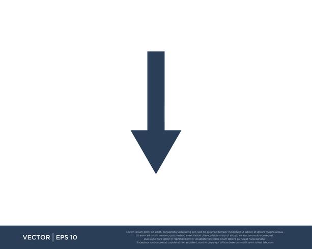 Arrow Icon Vector Template Symbol