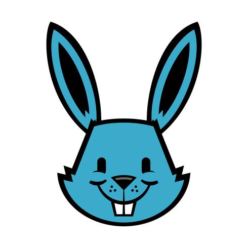 Cartoon bunny rabbit graphic vector