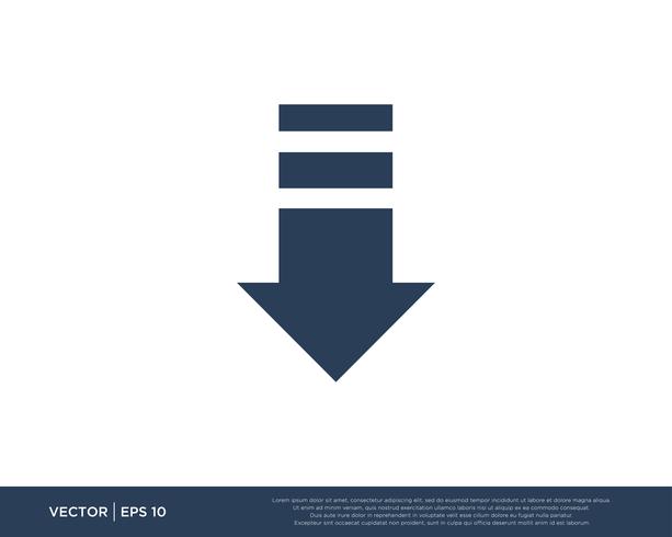 Arrow Icon Vector Template Symbol