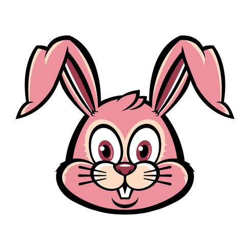 Cartoon bunny rabbit graphic vector