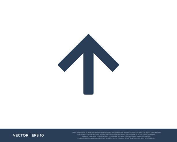 Arrow Icon Vector Template Symbol