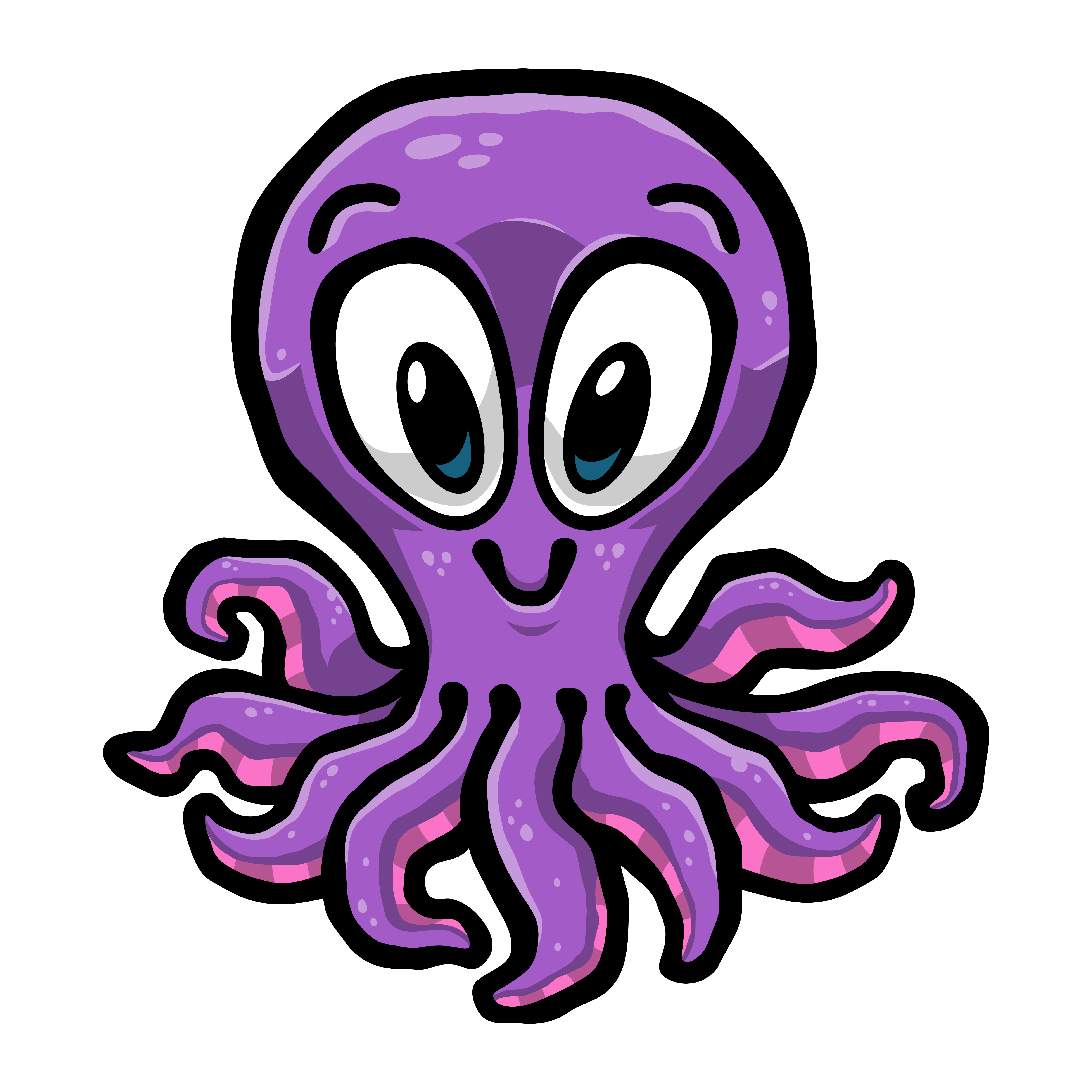 Ilustraci N De Dibujos Animados Lindo Pulpo Vector En Vecteezy | The ...