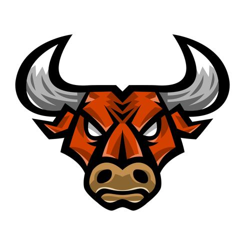Angry Bull Head illustration vector
