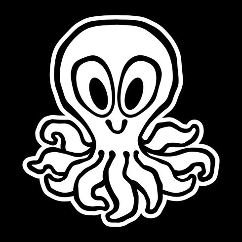 Cartoon Cute Octopus illustration vector