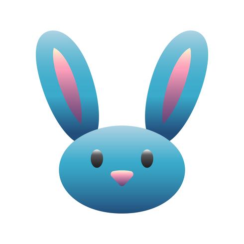 Cartoon bunny rabbit graphic vector