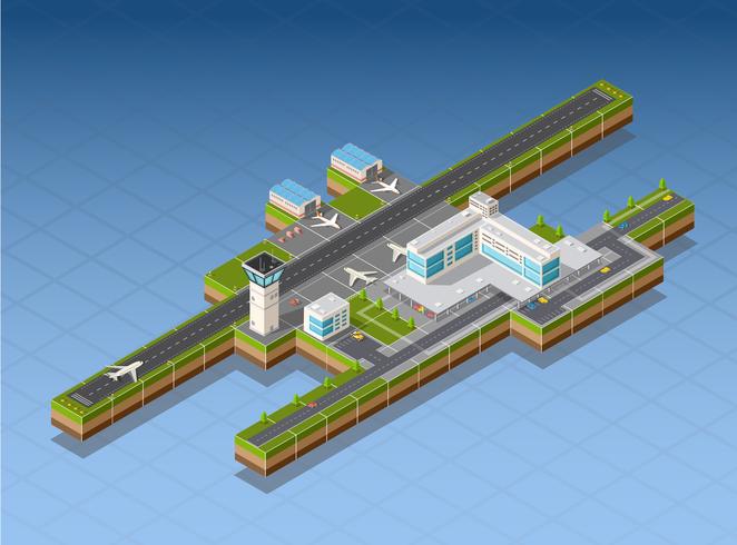 Terminal de aeropuerto vector