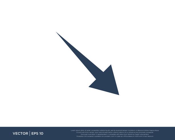 Arrow Icon Vector Template Symbol