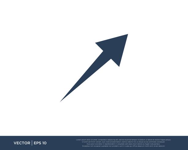 Arrow Icon Vector Template Symbol