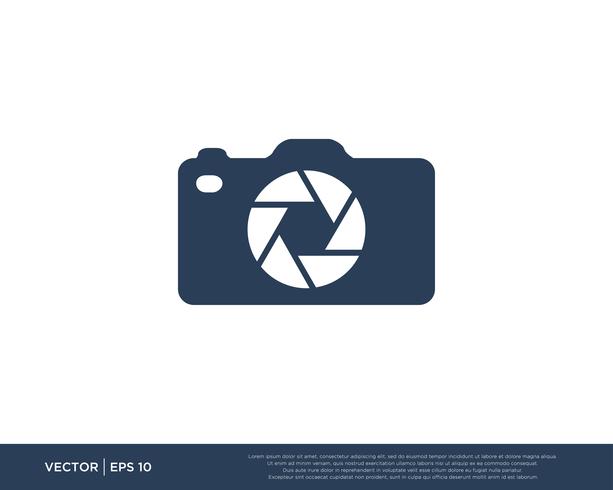 Camera Shutter Logo Icon Vector