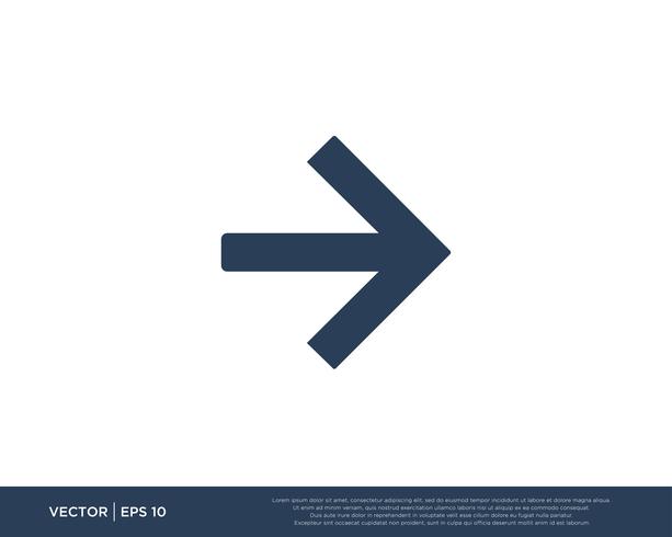 Arrow Icon Vector Template Symbol