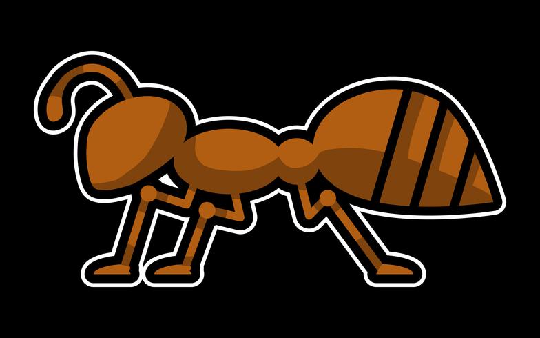 Cartoon Ant Insect Bug vector