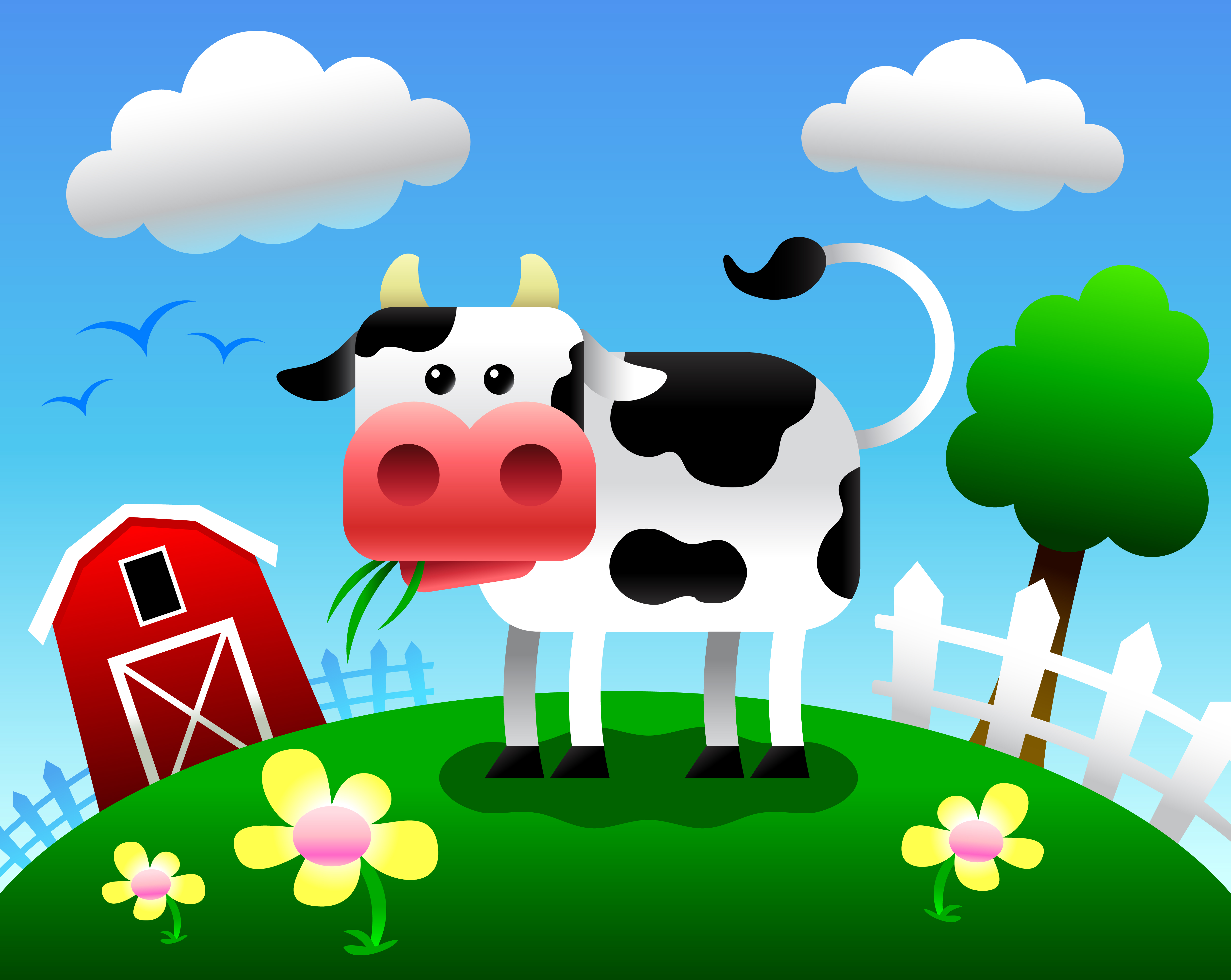 Download Cow vector cartoon illustration - Download Free Vectors ...