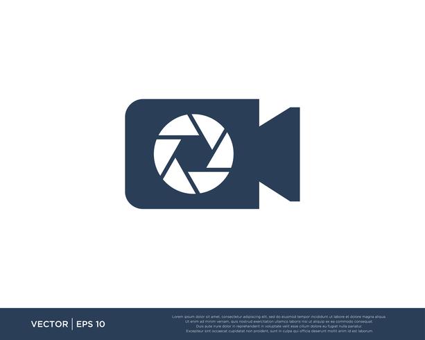 Camera Shutter Logo Icon Vector