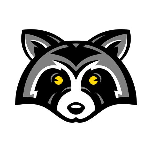 Raccoon Animal Face Vector