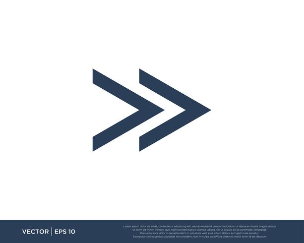 Arrow Icon Vector Template Symbol