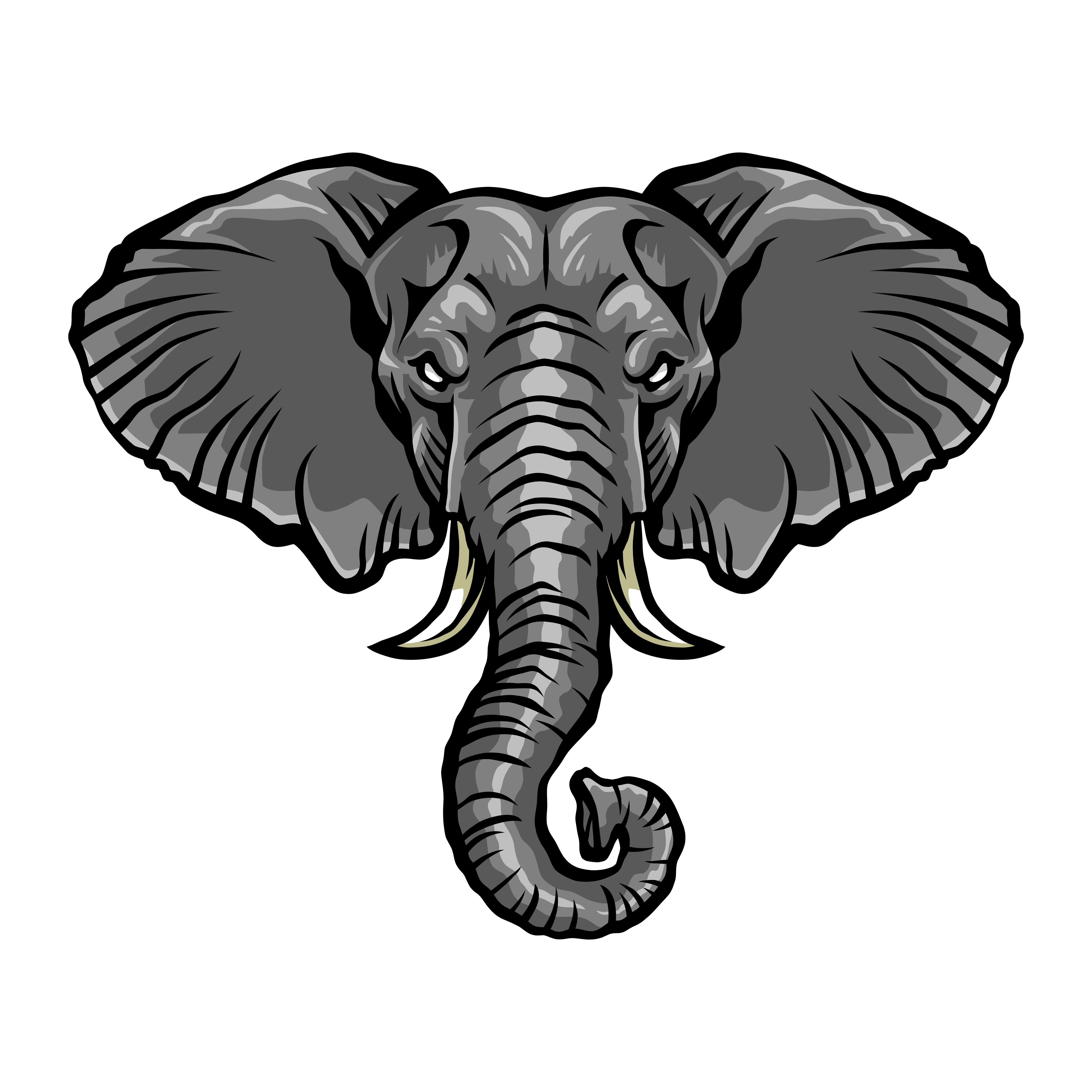 Download Angry cartoon elephant illustration 546816 Vector Art at Vecteezy