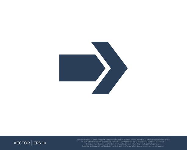 Arrow Icon Vector Template Symbol