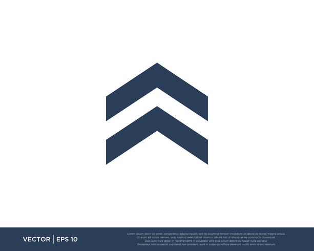 Arrow Icon Vector Template Symbol