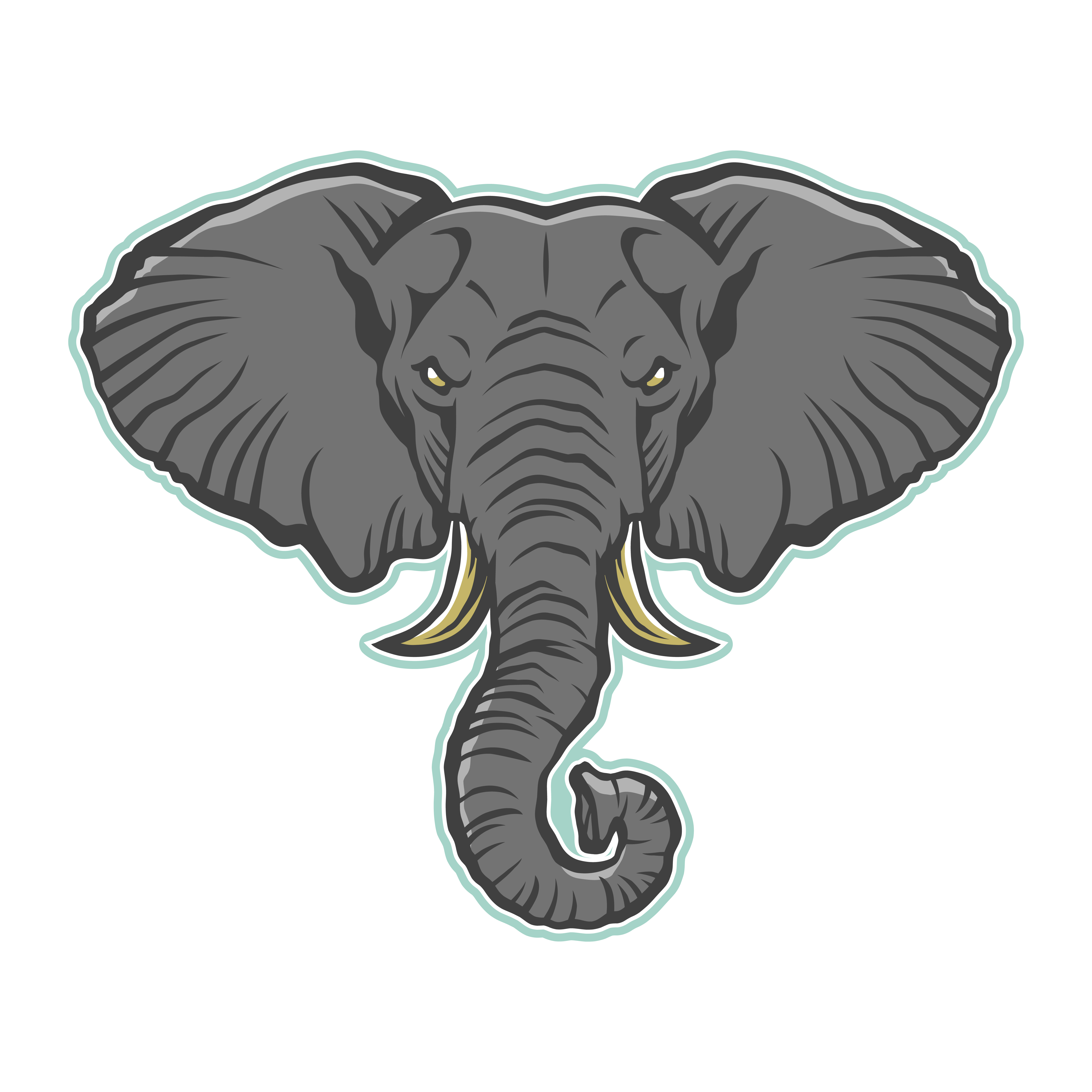 Angry cartoon elephant illustration 546858 Vector Art at Vecteezy
