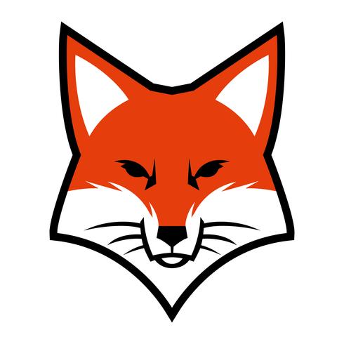Fox face logo vector icon