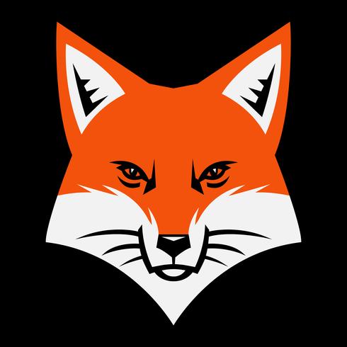 Fox face logo vector icon