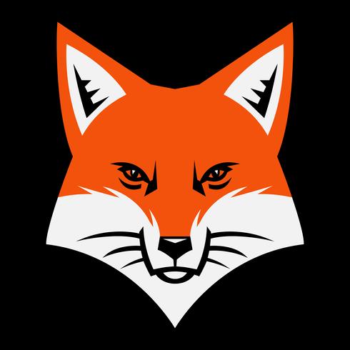 Fox face logo vector icon