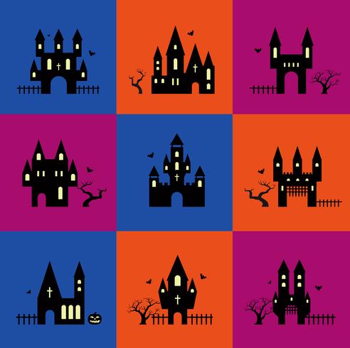 Halloween silhouettes  vector