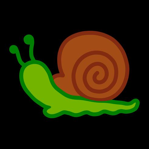 Snail cartoon illustration vector