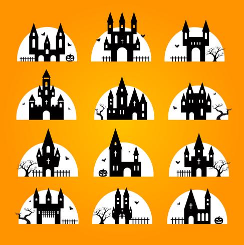 Set de halloween vector