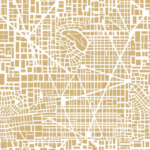 Seamless map  city plan vector