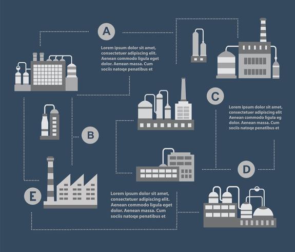 Set of industrial  vector