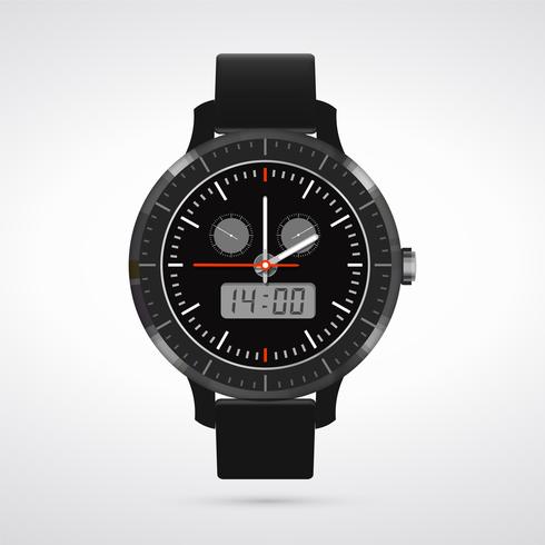 Modern and fashionable watch  vector